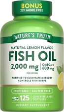 Nature  s Truth Omega-3 Fish Oil 2000 mg   125 Lemon Flavor Liquid Softgels