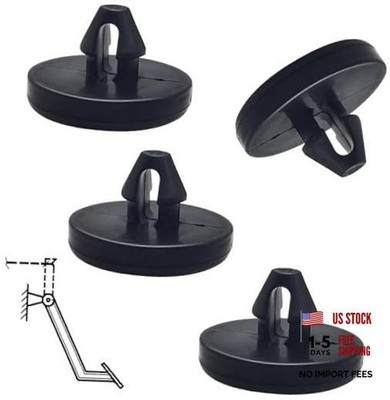 Car Brake Switch Stopper, Nylon Brake Light Switch Limit Stop 4 PCS Black