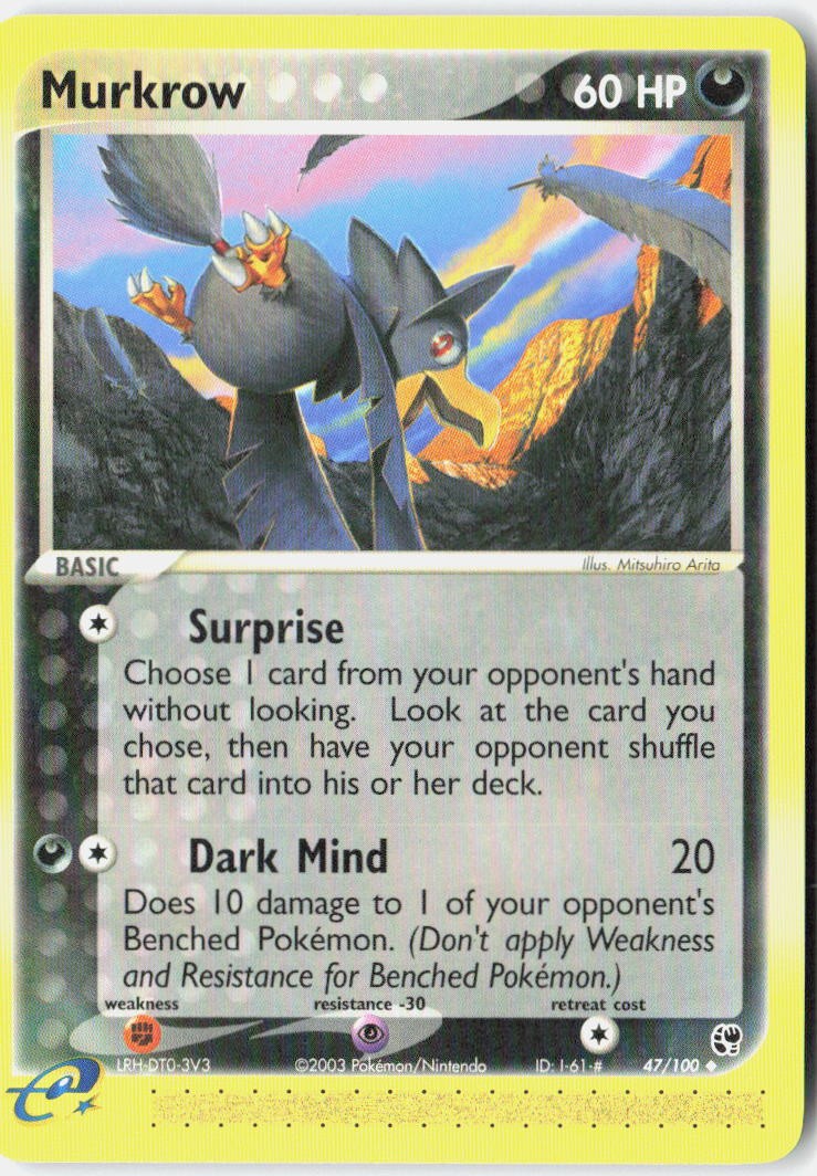 Murkrow Uncommon Sandstorm 47/100 LP