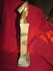 Antique CHALKWARE WW II Army Soldier, 1941,Carnival Prize Soldier Statue, 14.5" — photo 2