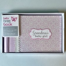 Grandma's Baby Girl Photo Album 20 Photos 4x6 Baby Brag Book C.R. Gibson Bella