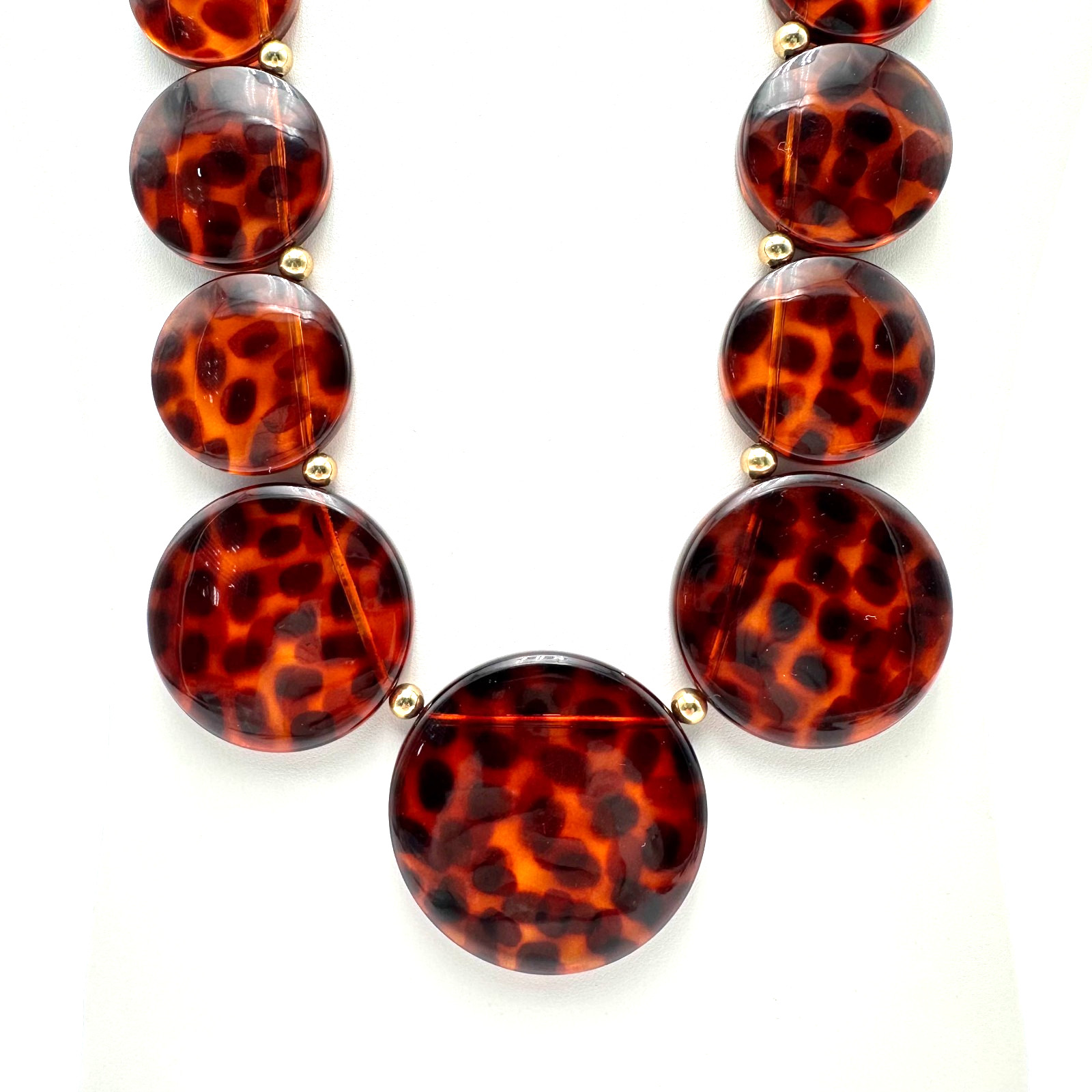 Joan Rivers Tortoise Shell Leopard Print Statemen… - image 2