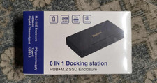 6 in 1 docking station hub m.2 SSD enclosure
