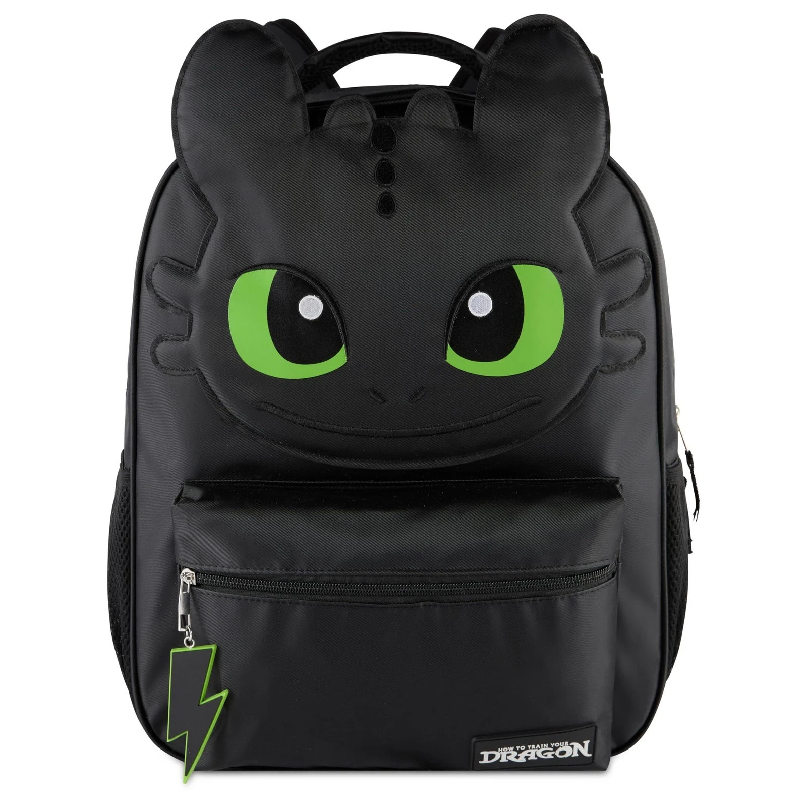 How to Train Your Dragon Toothless Backpack, Black 16 Inch School Bag with 3D...