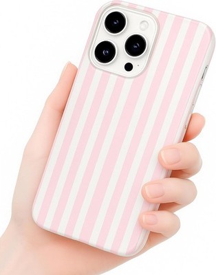 iPhone 13 Pro Max Case, Aesthetics Striped Design Case for Women Girl, Light Pin