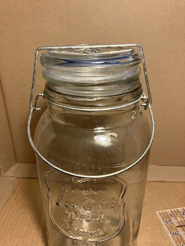 Home Essentials & Beyond Ice Cold Drink Clear Glassware Dispenser 12 with Lid - Image 4 of 4