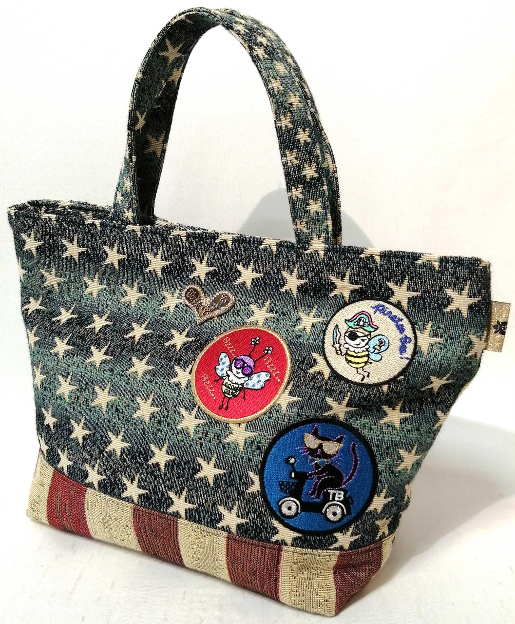 Patch Mini Tote Bag Model Star Pattern THINK BEE - image 1