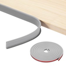19.7ft U-Shape Edge Banding, 0.35in TPE Self Adhesive Edge Trim, Grey