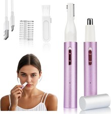2026 Rechargeable Nose Ear Hair Trimmer, Dual-Edge Blade Electric Clipper for