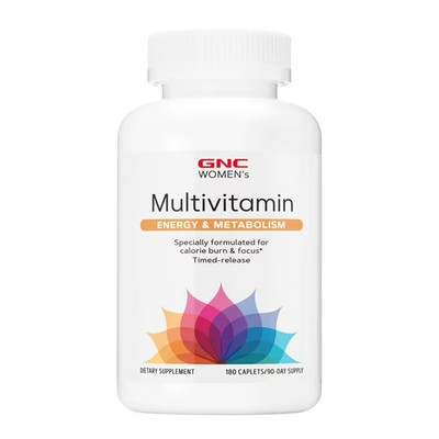 GNC Women's Ultra Mega Multivitamin 180 Caplets 90 Day Supply Energy Immune