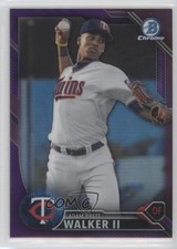 2016 Bowman Chrome Prospects Purple Refractor 162/250 Adam Walker Brett II 1s8