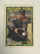 1994 Topps Nigel Wilson #341 Future Star Florida Marlins Rookie Card. rookie card picture