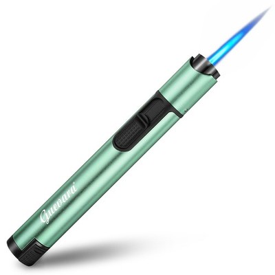GUEVARA Metal Cigar Lighter Single Jet Blue Flame Lighters with Cigar punch