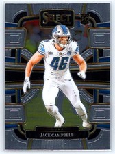 2023 Panini Select #33 Jack Campbell RC - Detroit Lions