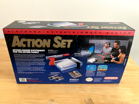 Rare 🔥 new in box NES Action Set nintendo system near MINT