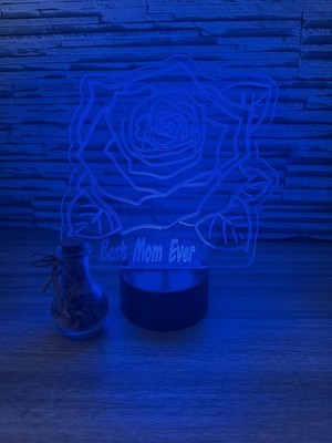   Best Mom Ever 3D LED Lamp | Custom Room Decor & Perfect Gift  