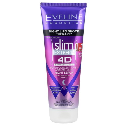 Slim Extreme 4D, Super Concentrated Anti-Cellulite Night Serum, 8.8 fl oz (250