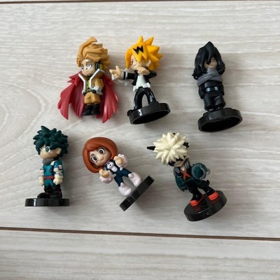 Bandai Choco Egg My Hero Academia Mini Figures 6pc Set Authentic Rare