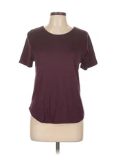 J for Justify Women Red Short Sleeve Top L