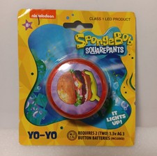 SpongeBob SquarePants Light Up YO-YO Nickelodeon Yellow New Hamburger Fun Toy