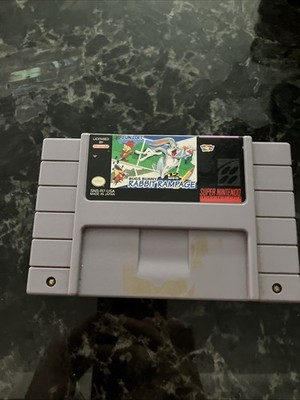 Bugs Bunny in Rabbit Rampage Super Nintendo SNES Authentic Cart Only 