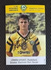 Autogramm Karte Andreas &bdquo;Meppe&ldquo; Wagenhaus mit Originalautogramm - Dynamo Dresden