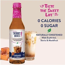 Jordan'S Skinny Syrups Sugar Free Syrup, Caramel Syrup, 12.7 Oz