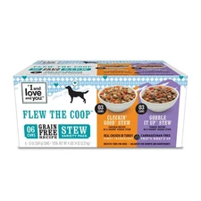 Wet Dog Food - Flew The Coop Variety Pack - Chicken + Turkey, Grain Free, Fil...