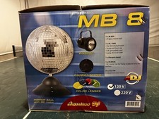 American DJ MB 8 COMBO 8" Mirror Ball  M-DCBASE Motor PL-1000, Pinspot W/ Lamp