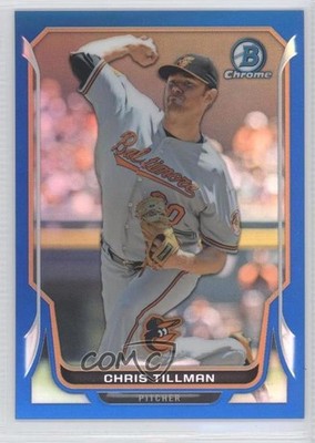 2014 Bowman Chrome Blue Refractor 17/250 Chris Tillman #95 0q5
