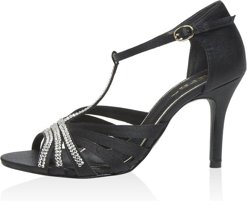 Sandalias de mujer Tosca Blu verano tacón alto, negras, EU 39 - Imagen 3 de 3