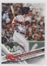 2017 Topps Holiday Metallic Snowflake Andrew Benintendi #HMW140 Rookie RC uk2