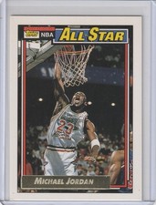 MICHAEL JORDAN Bulls 1992/93 Topps #115 NBA All-Star Gold Parallel Card