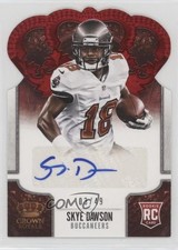2013 Panini Crown Royale Retail Red Die-Cut Signatures 3/49 Skye Dawson Auto 0q3