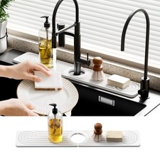 Quick Dry Sink Splash Guard - 15.8" Quick Drying Diatomite Earth Faucet Mat