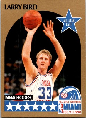 1990-91 Hoops #2 Larry Bird basketball card 6FFFF
