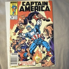 Captain America #335 Marvel Comics 1987 Baptism of Fire Copper Age Comic Book