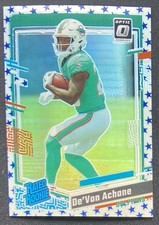 Devon Achane 2023 Optic Rated Rookie Stars Parallel Miami Dolphins RC Texas A&M