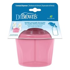 Baby Formula Dispenser with Snap-On Travel Lid 27 Ounce Pink Powder Container