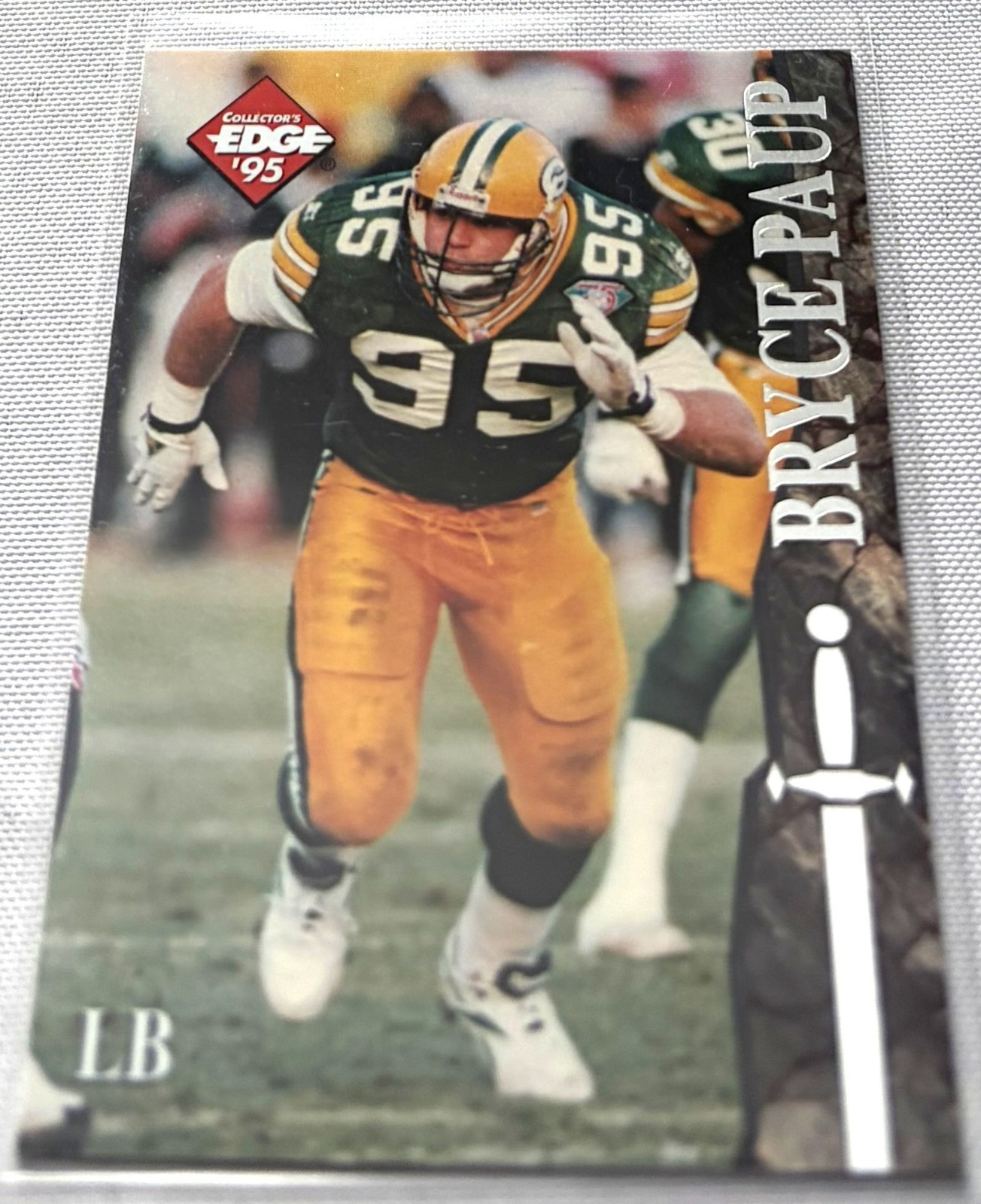 1995 Collector's Edge Football Bryce Paup Green Bay Packers Excalibur Stone #103