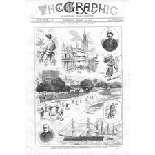 Scenes During the Spanish Civil War - Antique Print 1873