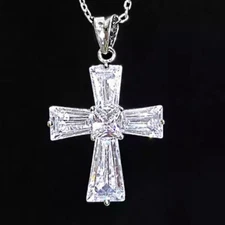 Swarovski Crystals Dainty Cross Necklace The Phebette