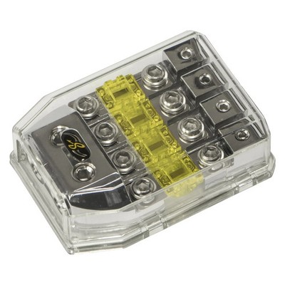Stinger HPM Series MIDI Fuse Holder 2 x 0/1 AWG, 4 x 4 AWG or 4 x 8 AWG In/Out