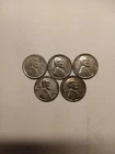 Lot Of 5 1943 Steel Pennies