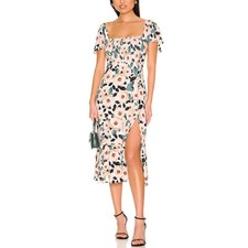Show Me Your Mumu 'Brenda' Beige Polyester Midi Dress Size XS