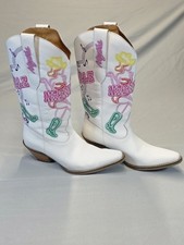 Dingo Nashville Nights White Leather Cowboy Boots