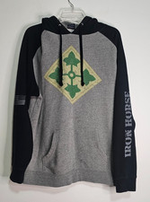 INDEPENDENT TRADING COMPANY US ARMY 4TH INFANTRY IRON HORSE MENS HOODIE SZ L