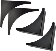 4 Pcs Black Metal Corner Protector Box Edge Safety Guard Cabinet Furniture Corne