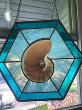 Beautiful Stained Glass Nautical Sun Catcher Window Hanging