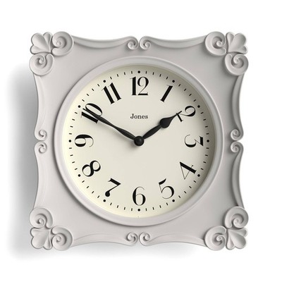   Rialto Wall Clock | Ornate Vintage Style Square Clock | 10 inch | Overcoat ...